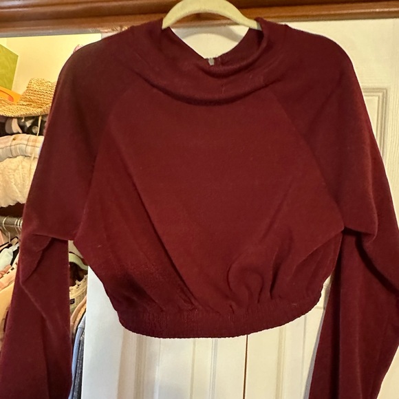 Women's Burgundy Jacket - Picture 3 of 4